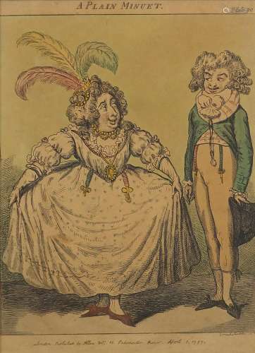 After George Cruikshank - A Plain Minuet, late 18th century ...