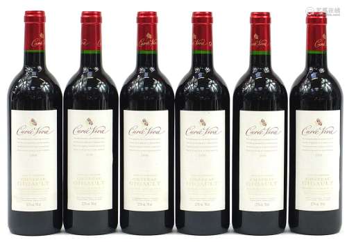 Six bottles of 1998 Chateau Gigault Cuvee Viva red wine