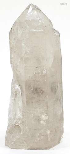 Large rock crystal obelisk, 26.5cm high