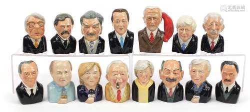 Collection of Bairstow Manor collectable character jugs, mos...