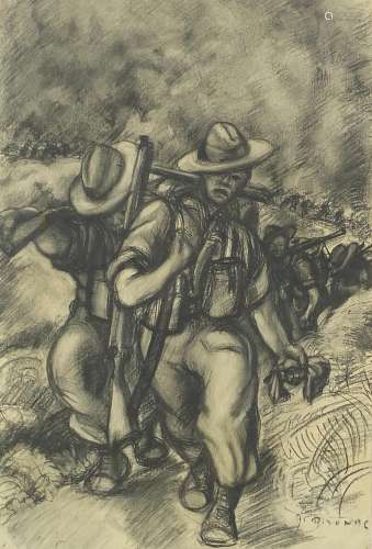 Manner of Edward Ardizzone - Observations of the Korean War,...