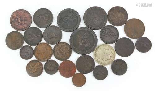 George III and later British copper coinage including pennie...