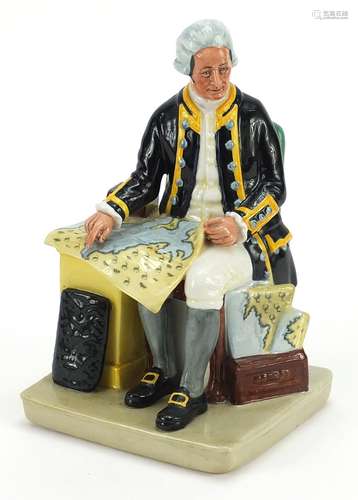 Royal Doulton Captain Cook figure, HN2889, 21.5cm high