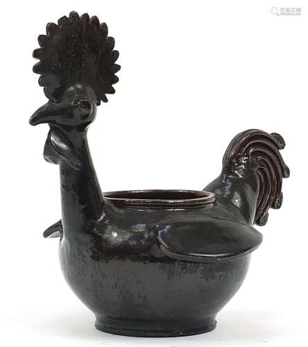 Slipware style rooster, 32.5cm high
