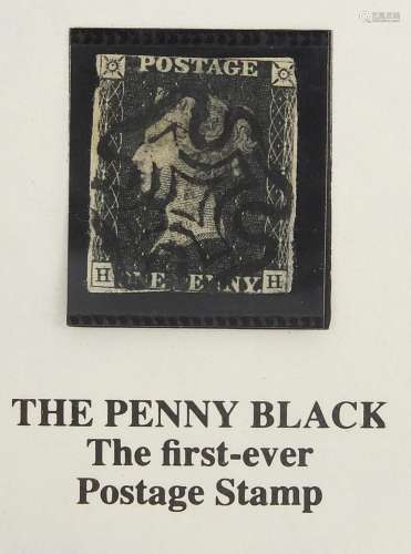 Penny Black postage stamp with presentation folder