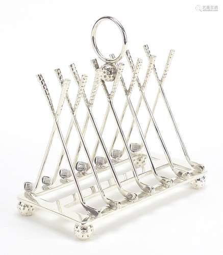 Golf club design six slice toast rack, 15.5cm in length