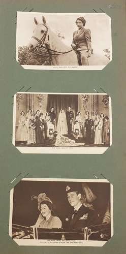 Album of Royalty postcards, approximately 50