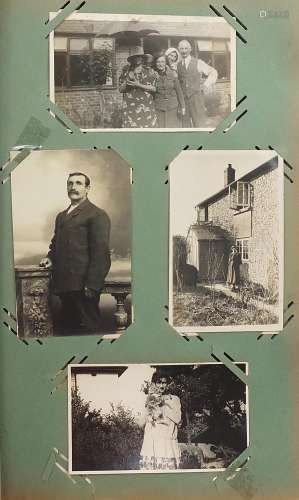 Album of postcards mainly family social history and some sta...
