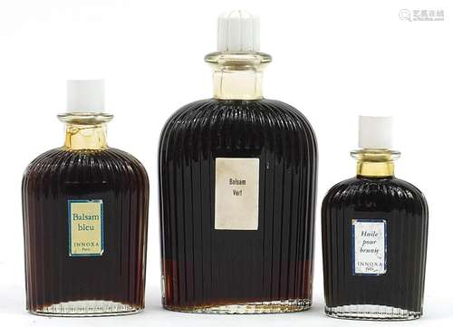 Three vintage bottles of French Innoxa fragrances/perfumes, ...