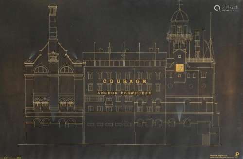 Plan of Anchor Brew House, Pearce Signs Ltd, mounted, framed...