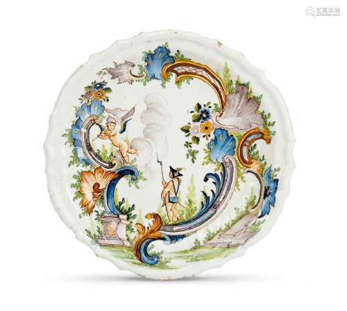 【*】A Turin, Rossetti factory, maiolica dish, third quarter 1...