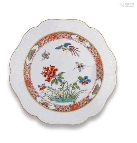 A Meissen plate, circa 1740