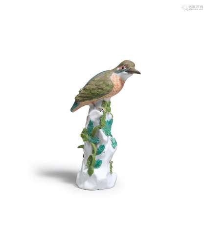 A rare Meissen model of a Kingfisher, circa 1740