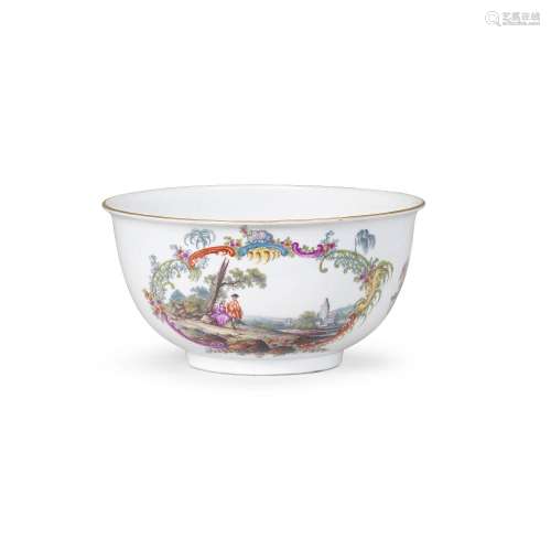 A Meissen waste bowl, circa 1755-60