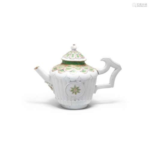 【*】A rare Vezzi teapot and cover, circa 1725