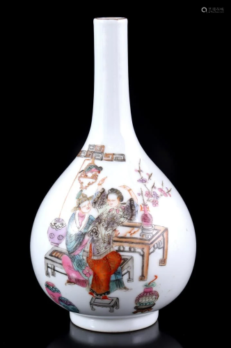 Porcelain pipe vase