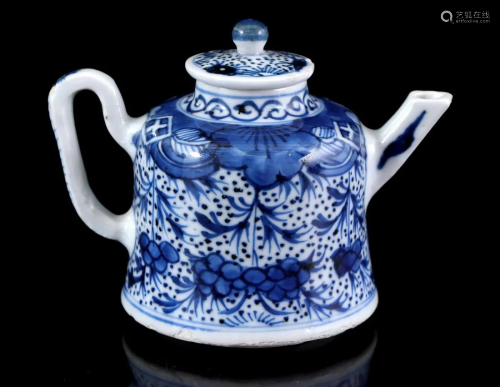 Porcelain bell-shaped teapot