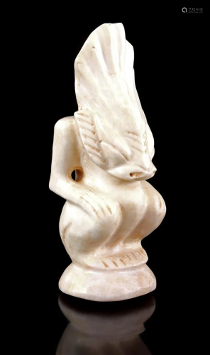 Carved natural stone Hongshan statue