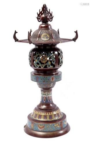3-piece copper incense burner
