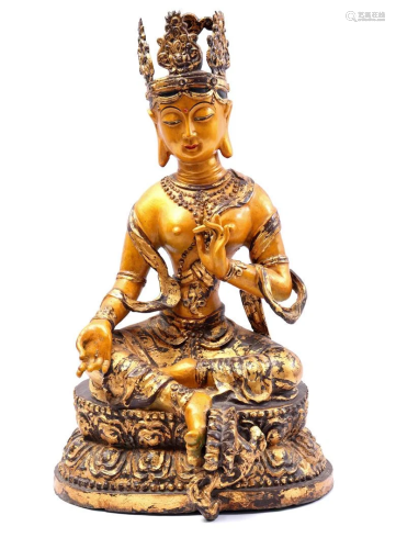 Bronze Tibetan Buddha statue