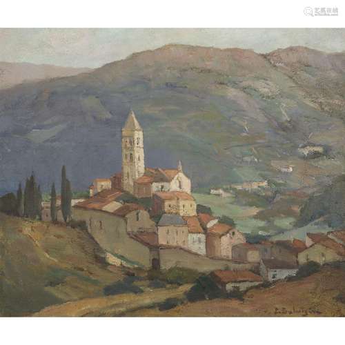 PAUL BALMIGÈRE (1908-1988)PAYSAGE DES PYRÉNÉESHuile sur toil...