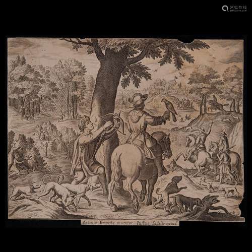 Justus Sadeler (Antwerp ca. 1572 - c. 1620), Engraving depic...