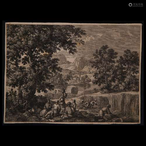 Gabriel Perelle (Vernon 1604 - Paris 1677), Landscape with H...