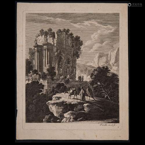Gabriel Perelle (Vernon 1604 - Paris 1677), Landscape with r...
