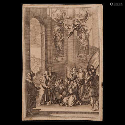 J.V. Francia?, St. James carrying the icon of the Virgin, c....