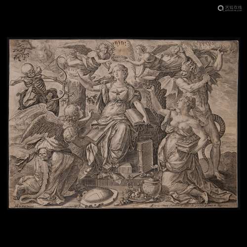 Hieronymus Wierix (Antwerp ca. 1553 - 1619), Triumph of Trut...