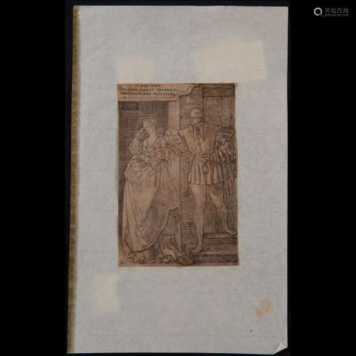Heinrich Aldegrever (Paderborn 1502 - Soest ?), Tamar and Ju...