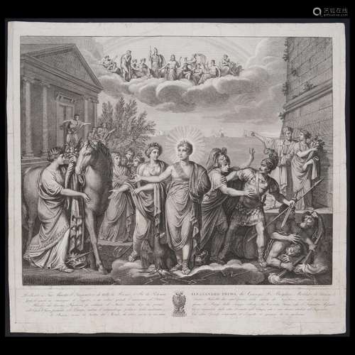 Alessandro Mochetti (1760 - 1812), Allegory celebrating Empe...