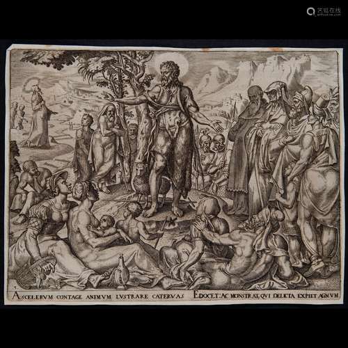 Philip Galle (Haarlem 1537 - Antwerp 1612), Saint John the B...