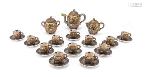 A SATSUMA TEA SET, JAPAN EALRY 20TH CENTURY