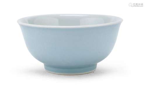 A SMALL CELADON-GROUND PORCELAIN BOWL, CHINA 20TH CENTURY