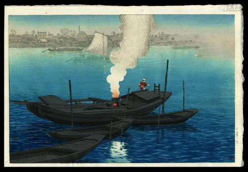 ITO, Takashi (1894-1983): Odai Ferry in Tokyo