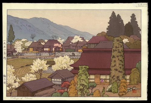 Toshi YOSHIDA (1911-95): Village of Plums