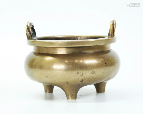 Chinese Bronze Incense Burner Xuande Mark