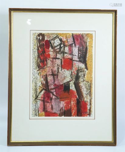 Jever Artist; Paint Ink on Paper Signed Dated 1957