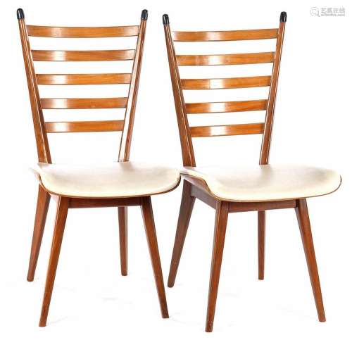 2 teak dining room chairs