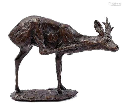 Bronze statuette of a deer