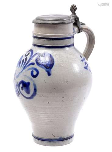 Clay pottery pitcher