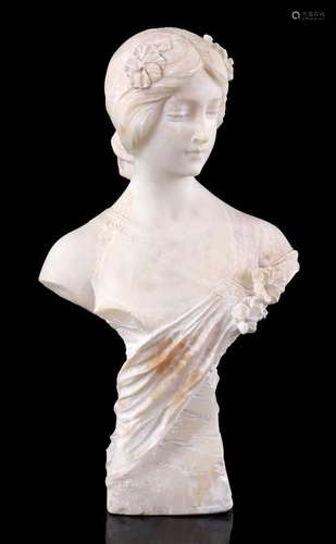 Marble bust of a lady