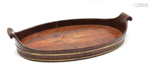 Oval Dutch cupped tray