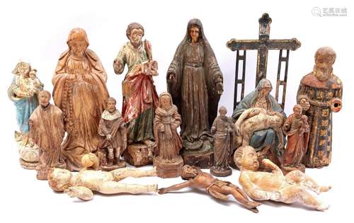 Wooden religious statues