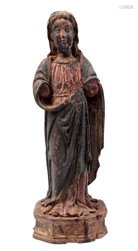 Wooden polychrome statue