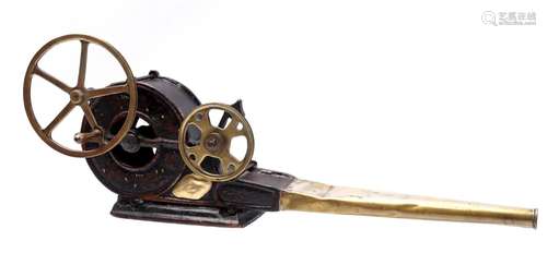 Iron with brass mechanical bellows