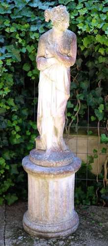 Composite garden statue