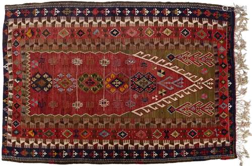 Hand-knotted Anatolian Kilim