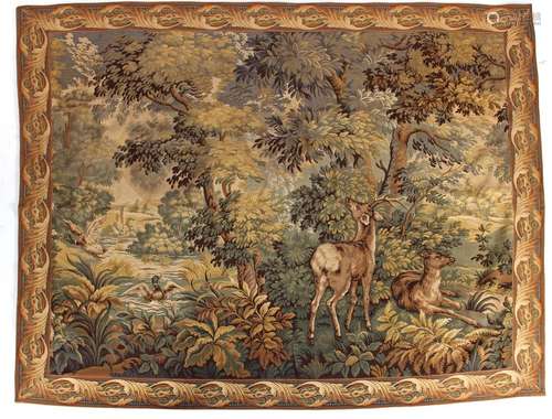 Wall tapestry depicting